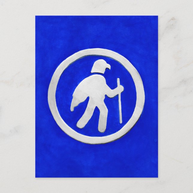 Carte Postale Marqueur du sentier Hawk (Devant)