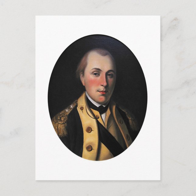 Carte Postale Marquis de Lafayette (signature à l'envers) (Devant)