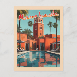 Carte Postale Marrakech Daydream - Voyage du milieu du siècle