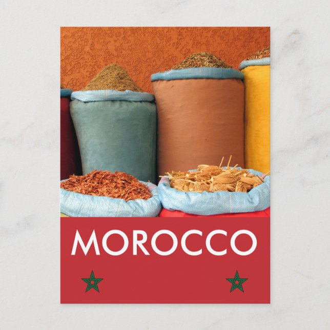 Carte Postale marrakech épice maroc (Devant)