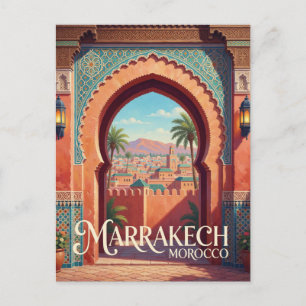 Carte Postale Marrakech Maroc Architecture Marocaine Voyage