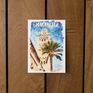 Carte Postale Marrakech Maroc Vintage voyage