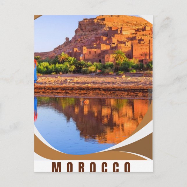 Carte Postale Marrakech, Maroc Voyage Surprise Billet cadeau - Y (Devant)