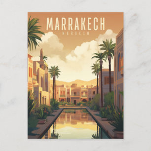 Carte Postale Marrakech - poster - Affiche