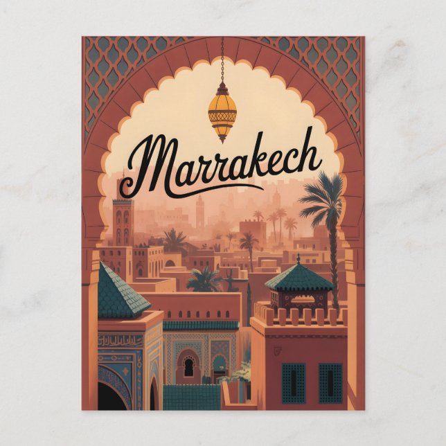 Carte Postale Marrakech vintage (Devant)