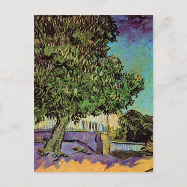 Carte Postale Marronnier en fleurs par Vincent van Gogh (Devant)