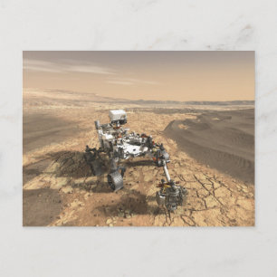 Carte Postale Mars 2020 Rover Sur La Surface De Mars.
