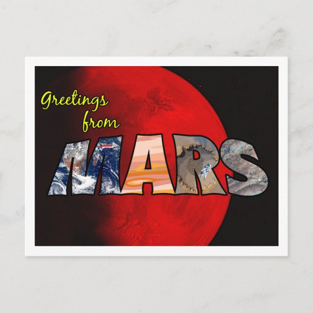 CARTE POSTALE MARS POSTCARD (Devant)