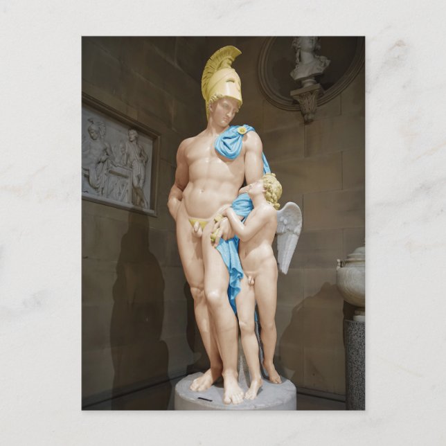 Carte Postale MARS RETENU PAR CUPIDON 1825 John Gibson (Devant)