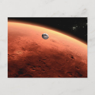 Carte Postale Mars Science Laboratory s'approchant de Mars.