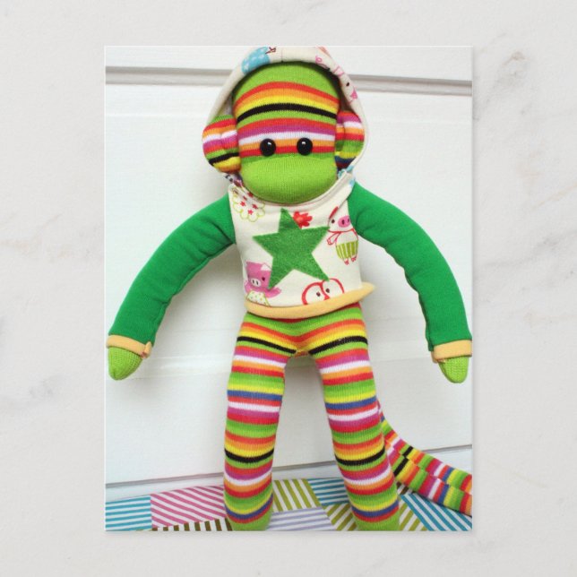 Carte Postale Mars Sock Monkey Post Card - Andre (Devant)