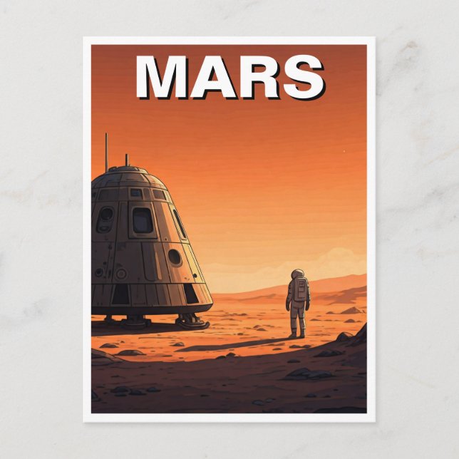Carte Postale Mars Travel (Devant)