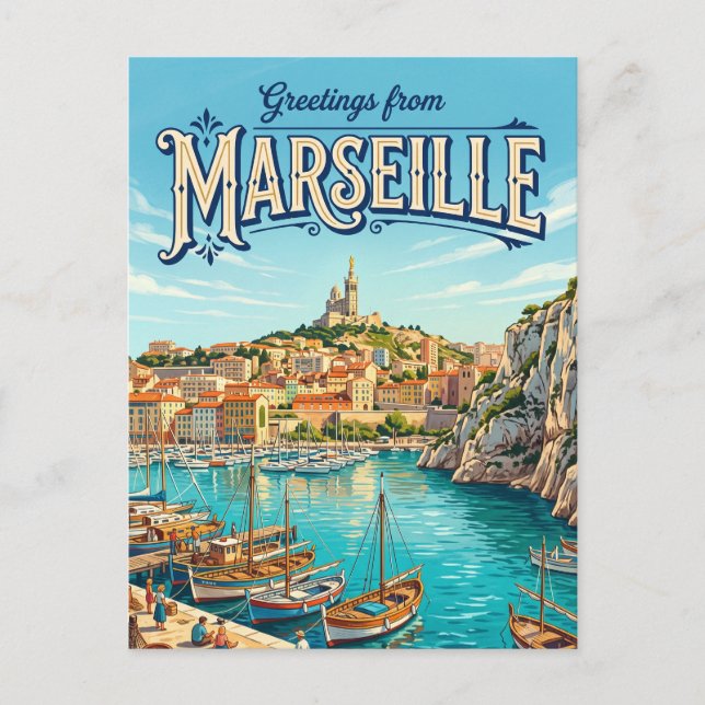 Carte Postale Marseille France (Devant)