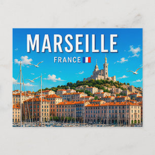 Carte Postale Marseille France Port Méditerranéen Beauté