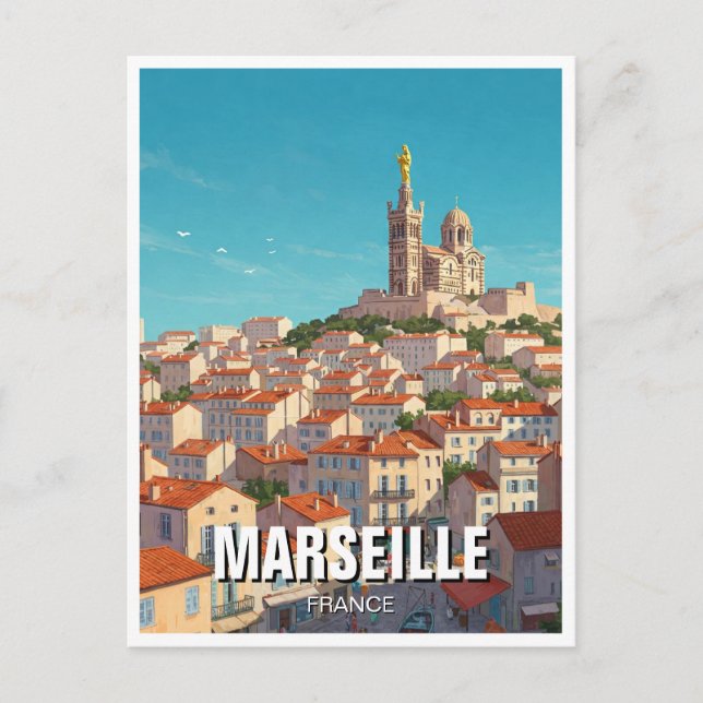 Carte Postale Marseille France Travel (Devant)
