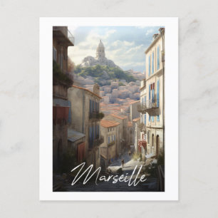 Carte Postale Marseille - illustration
