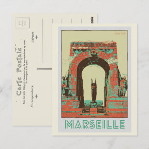 Carte Postale Marseille La Porte d'Orient illustration France