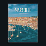 Carte Postale Marseille Photo Vintage<br><div class="desc">Idée cadeau pour tous les amoureux de Strasbourg idéal à mettre sur vos bagages/ sac à dos /valises /voiture /caravane /camping-car /ou n'importe où ailleurs,  badge rétro avec vue sur la ville de Strasbourg</div>
