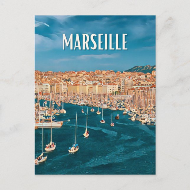 Carte Postale Marseille Photo Vintage  (Devant)