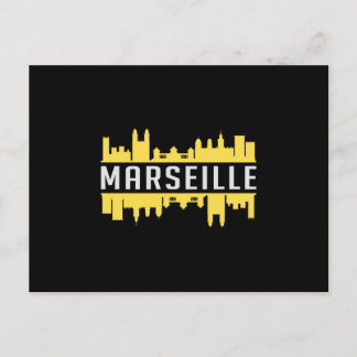 Carte Postale Marseille Ville Skyline Ville Ville Funny Idée cad