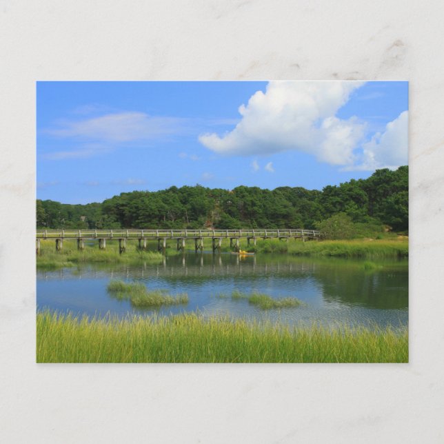 Carte Postale Marshes et oncle Tim's Bridge, Wellfleet MA (Devant)