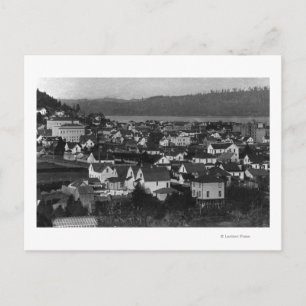 Carte Postale Marshfield, Oregon Town View et Water Photograph