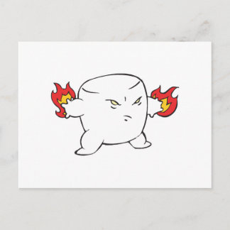 Carte Postale marshmallow rôti