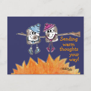 Carte Postale Marshmallows grillés