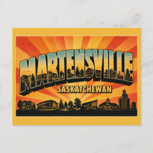 Carte Postale Martensville Saskatchewan Ville familiale