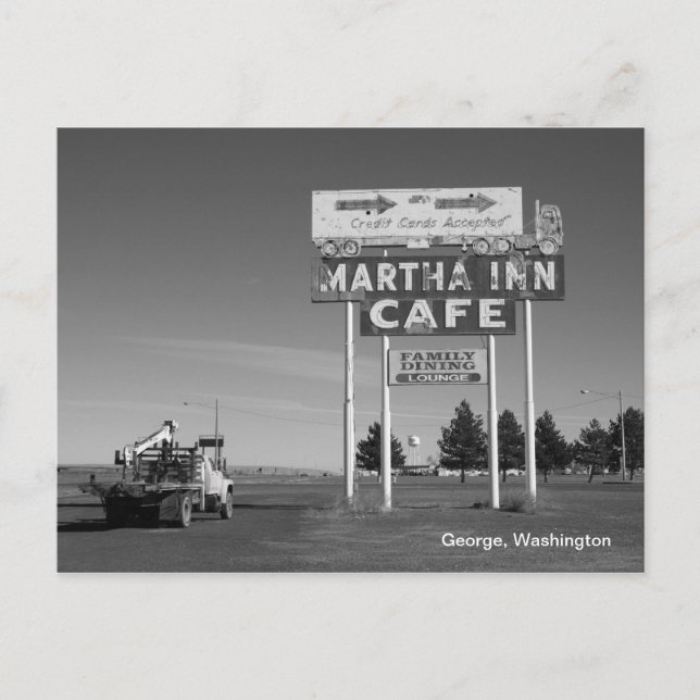 Carte Postale Martha Inn- George, Washington (Devant)