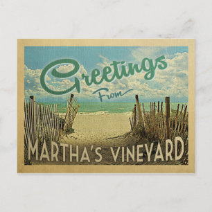 Carte Postale Martha's Vineyard Beach Vintage voyage