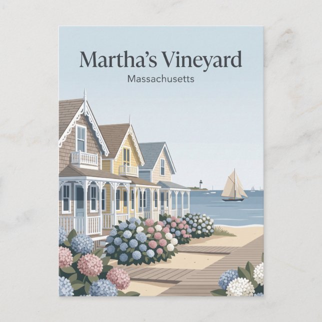 Carte Postale Martha's Vineyard, Massachusetts (Devant)