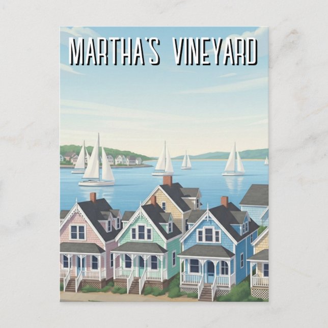 Carte Postale Martha's Vineyard Massachusetts Travel (Devant)