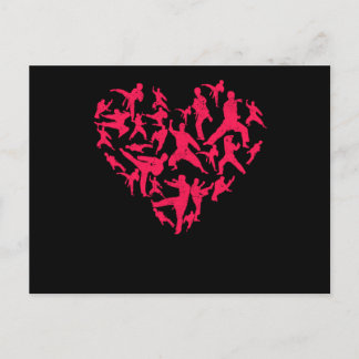 Carte Postale Martial Arts Heart Love Training Karate Tae Kwon D