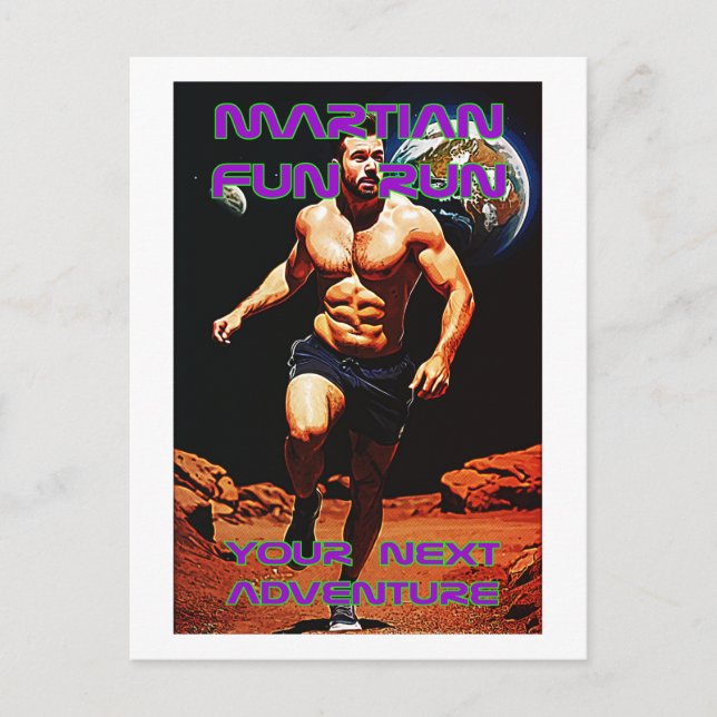 Carte Postale Martian Fun Run - Votre prochaine aventure (Devant)