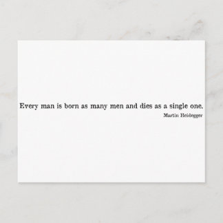 Carte Postale Martin Heidegger shirt 1