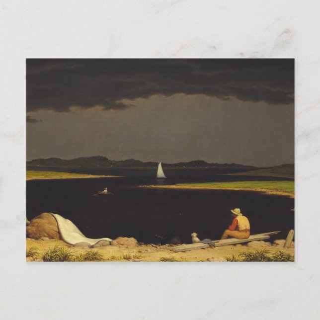 Carte Postale Martin Johnson Heade - À l'approche de l'orage (Devant)