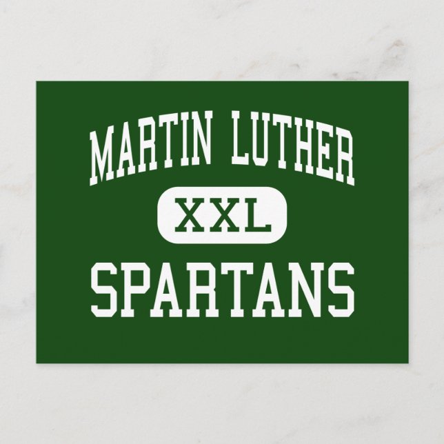 Carte Postale Martin Luther - Spartans - High - Greendale (Devant)