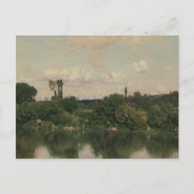 Carte Postale Martin Rico y Ortega - Sur la Seine (Devant)