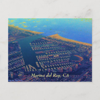 Carte Postale Martina del Rey, Marina del Rey, CA
