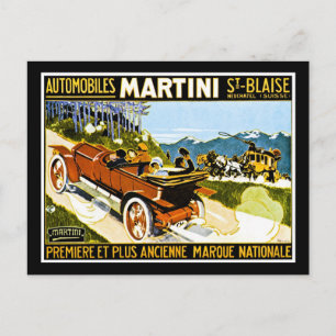 Carte Postale Martini Automobiles