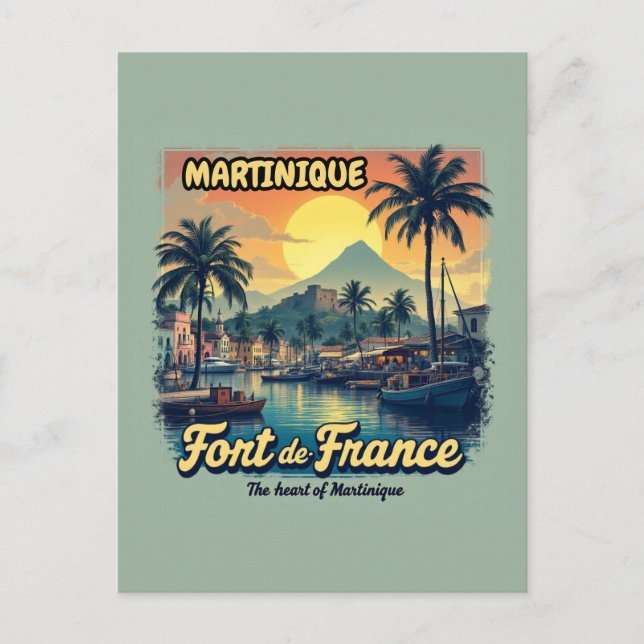 CARTE POSTALE MARTINIQUE (Devant)