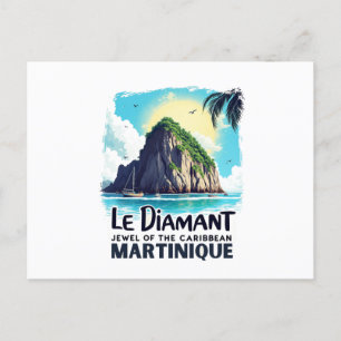 Carte postale Martinique – Illustration Le Diamant