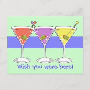 Carte postale Martinis