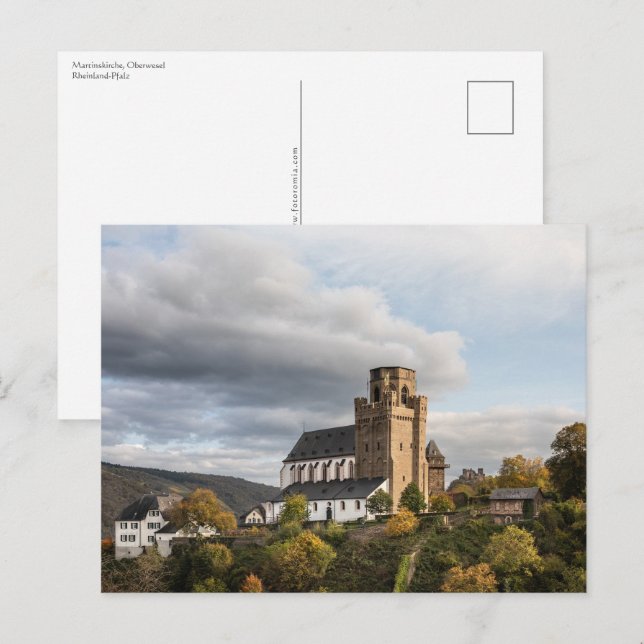 Carte Postale Martinskirche Oberwesel (Devant / Derrière)