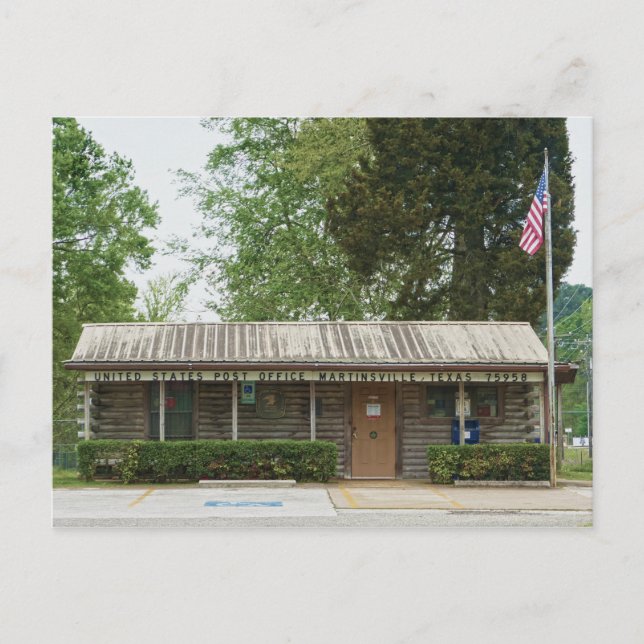 Carte Postale Martinsville, Texas, Poste (Devant)