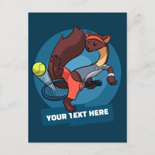 Carte Postale Martre des Pins Texte Personnalisé Tennis Tir Tric