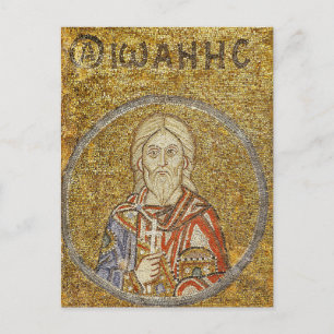 Carte Postale Martyr de Sebaste John Byzantine Mosaic Icon