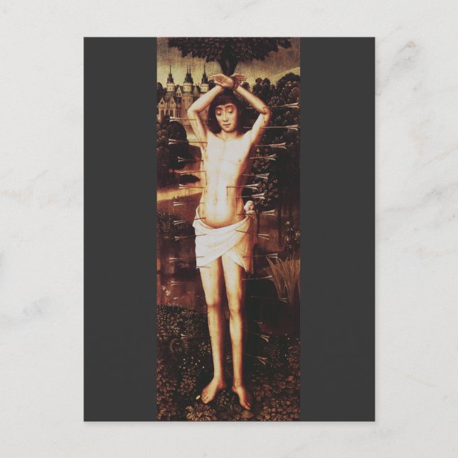 Carte Postale Martyre de saint Sébastien Art religieux  (Devant)