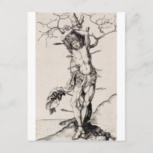 Carte Postale Martyre de Saint-Sébastien par Martin Schongauer